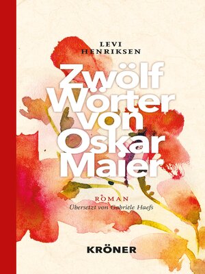cover image of Zwölf Wörter von Oskar Maier